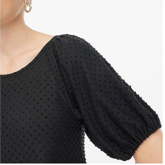 J.Crew Factory Knit Clip Dot Tiered Dress - Picture 3 of 4